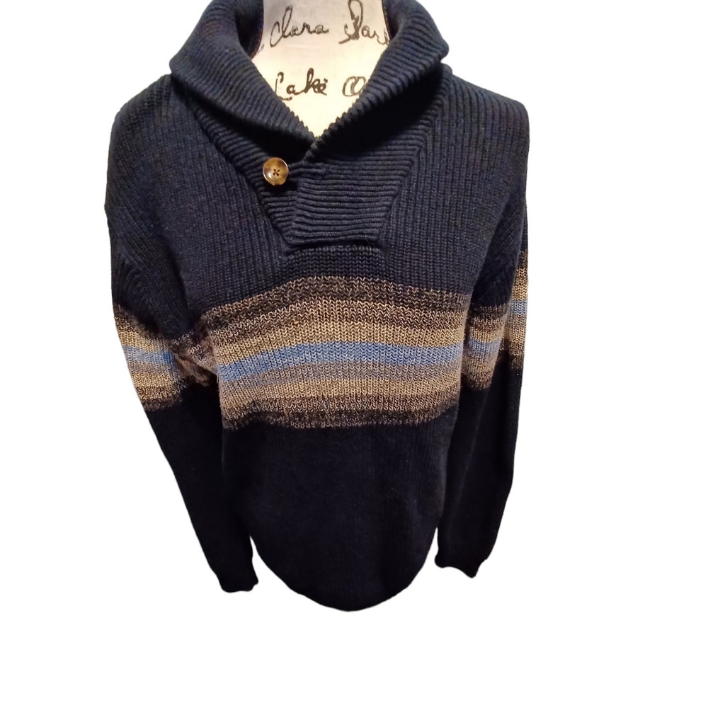 Dean Rainwater Mens knit Collared sweater size large